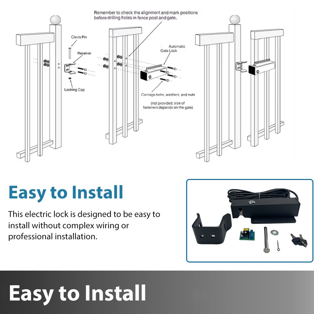 Automatic Electric Gate Lock for Swing Gate Opener Gate Operator System Device