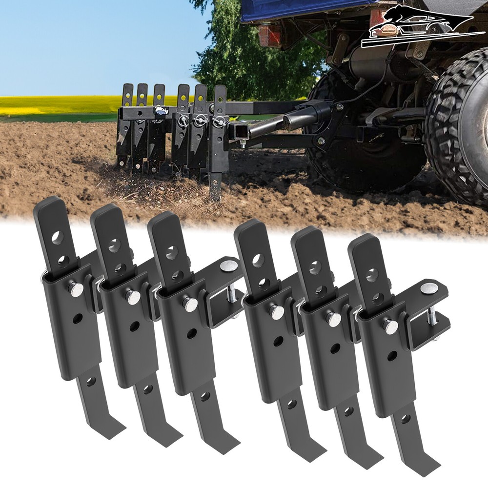 For ATV/UTV Chisel Plow Scarifier Implement w/6 Independently Adjustable Chisels