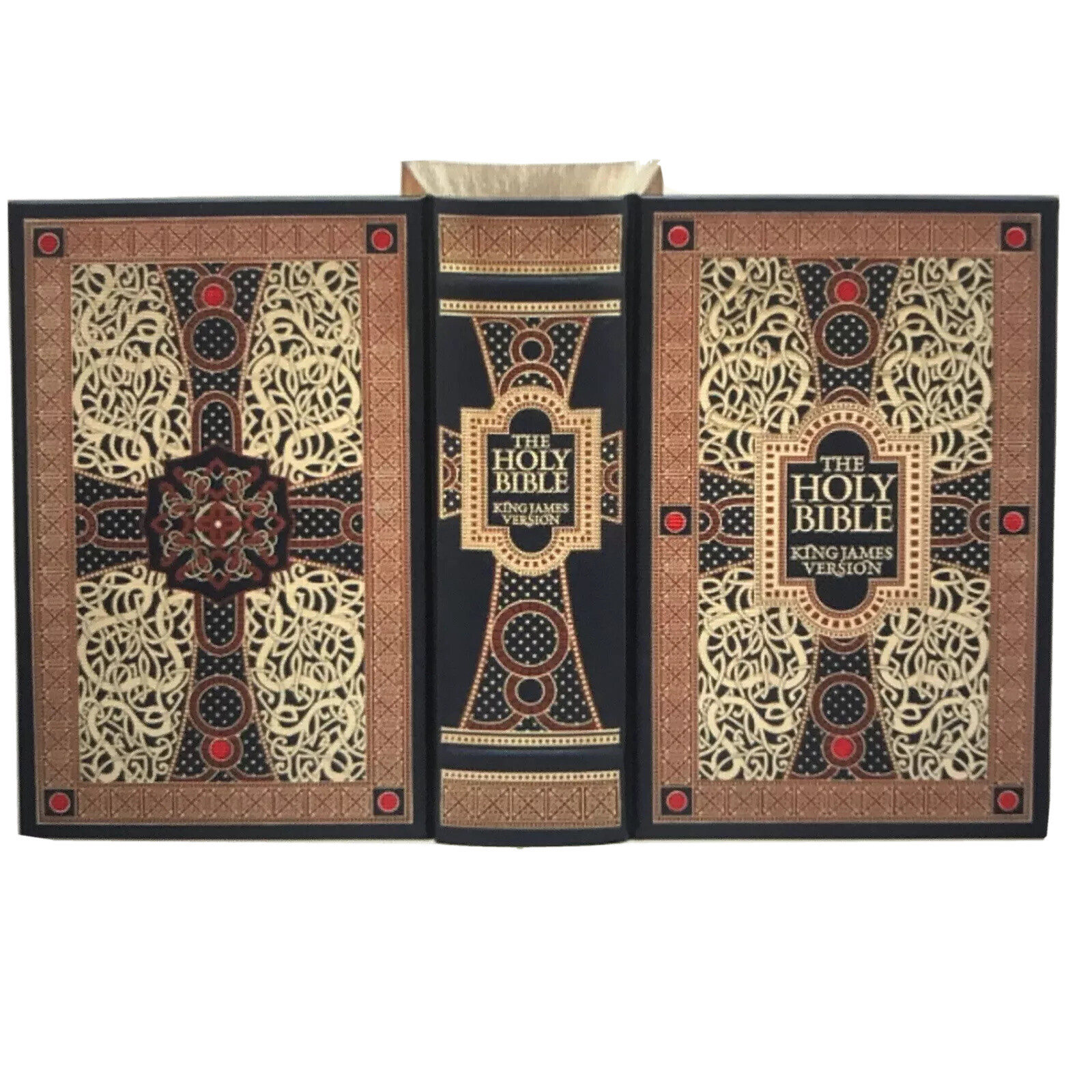 ❤️THE HOLY BIBLE King James Version Gustave Dore illustrated Leather Bound NEW