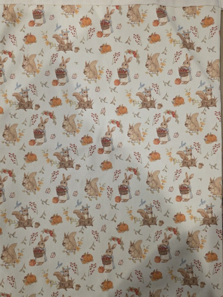 Handmade Wimsical Bunny & Squirrels Wet Bag