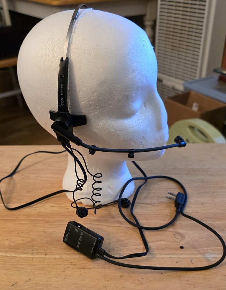 ICOM HS-60 HEADSET VOX, PTT, & ONE TOUCH