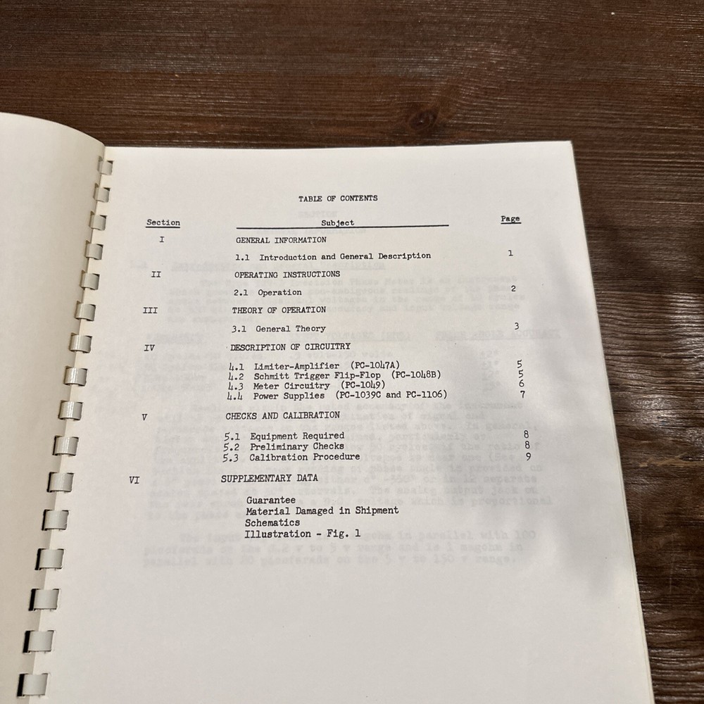 Acton Laboratories Type 329-B Precision Phase Meter Instruction Manual 1964