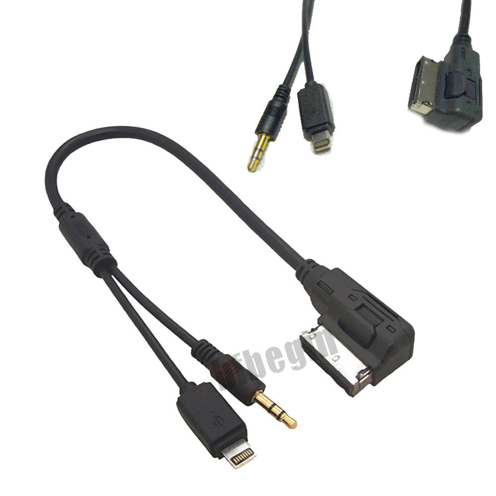 AMI Music Interface Connector USB Charger Aux Cable for iPhone For Mercedes Benz