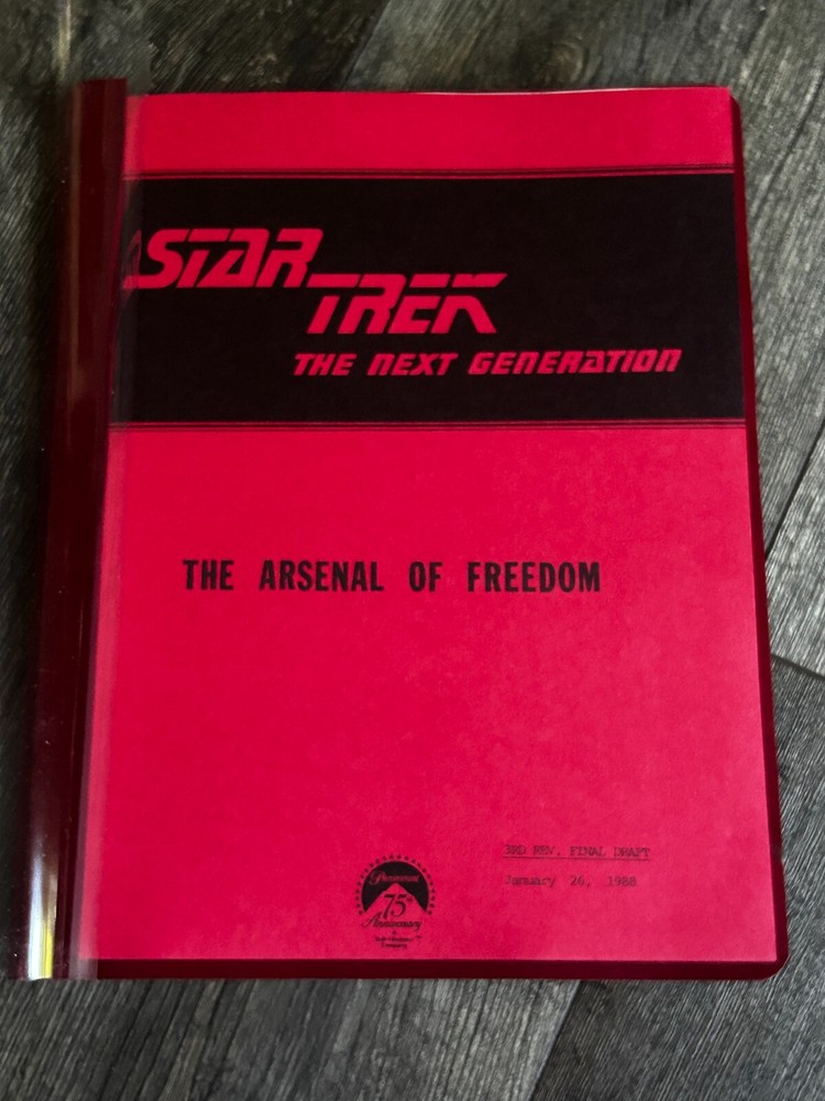 STAR TREK Script The Next Generation Arsenal Of Freedom 3rd Revision Final Draft