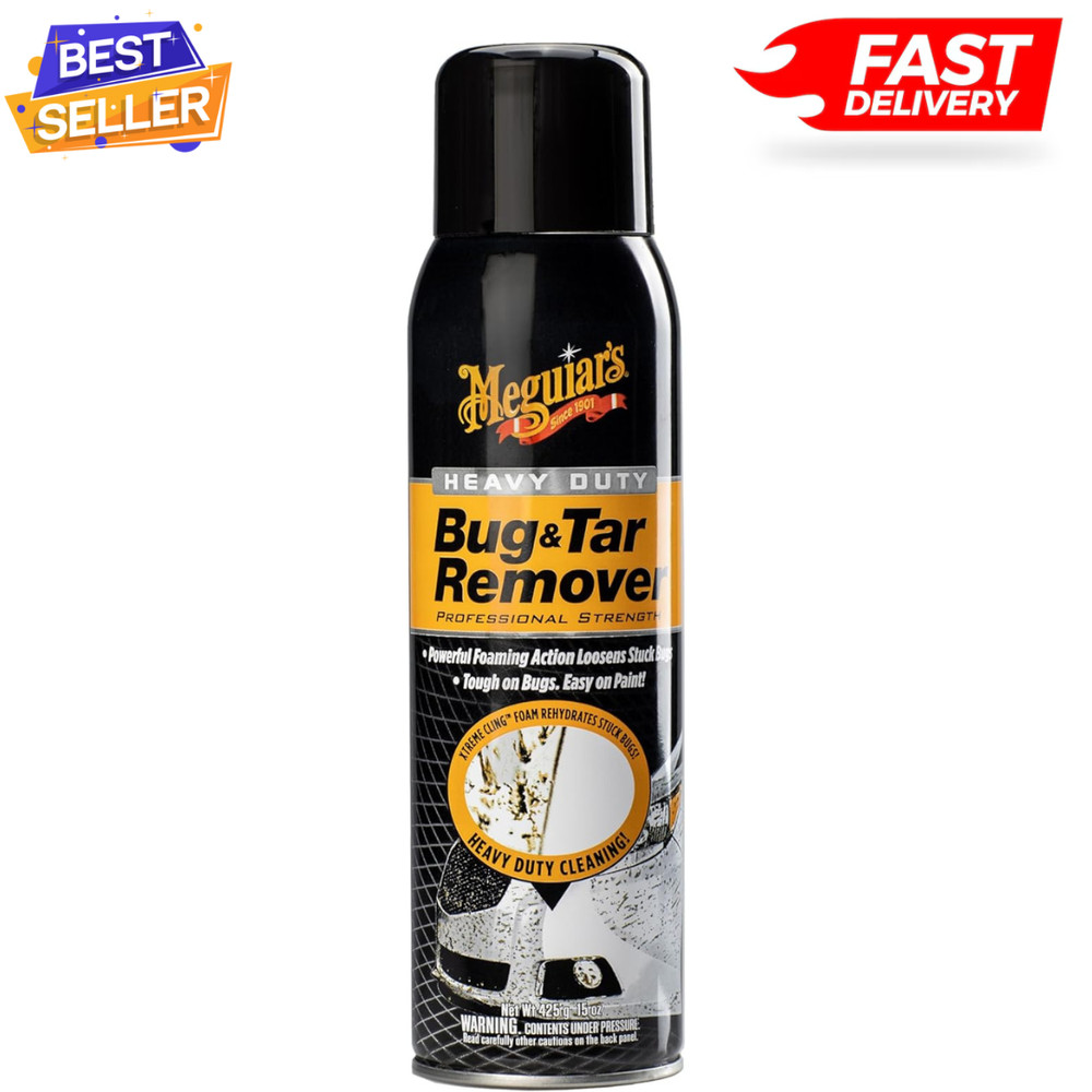 Heavy Duty Bug & Tar Remover - Quick Bug Remover and Tar Spray - 15 Oz Pack