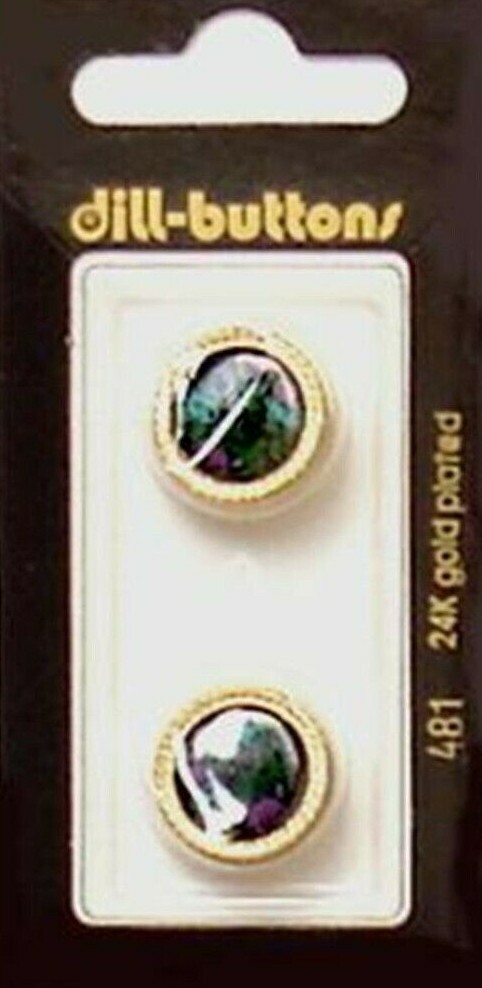 Dill Buttons ~ (0481) - 11/16" - 2 ct