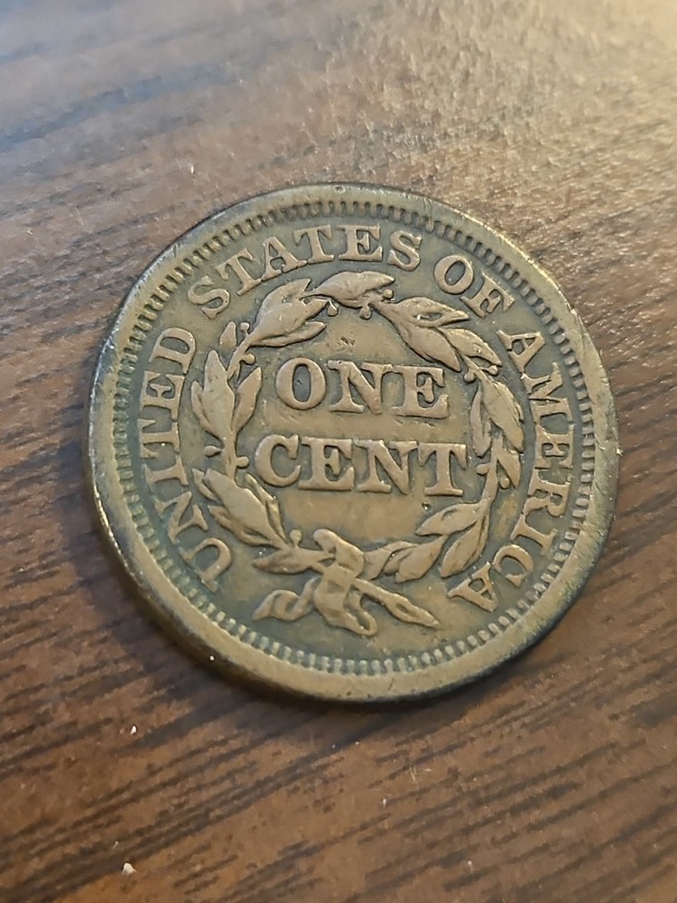 1850 Braided Hair Large Cent