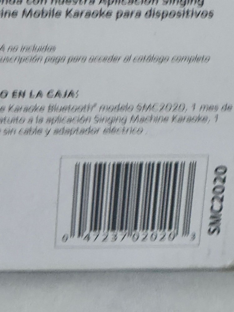 Singing Machine SingCast One Casting Bluetooth Karaoke System w/ wireless Mic.