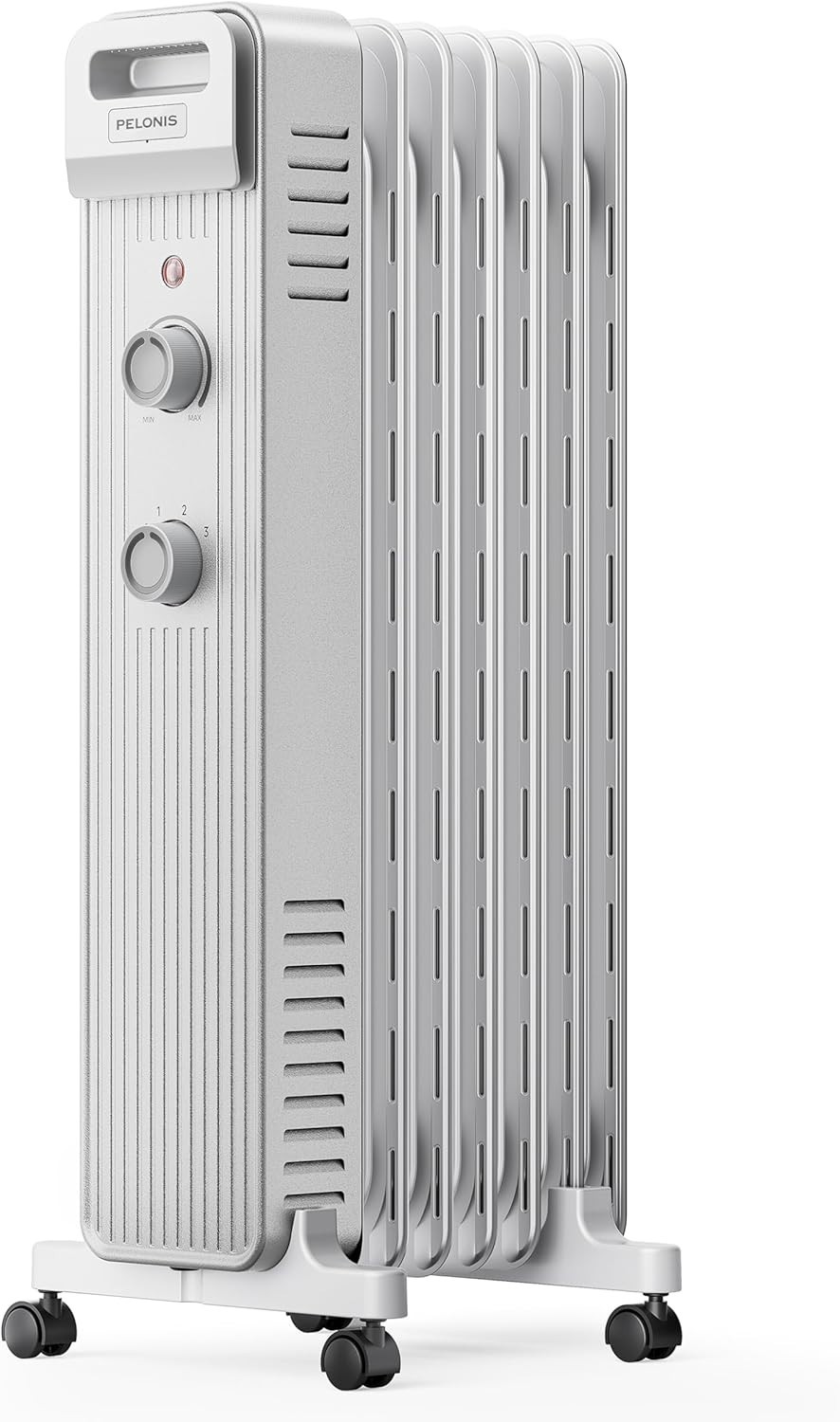 Pelonis 1500W Oil Filled Radiator Space Heater 2025 Model PSH007JM1AWW - White