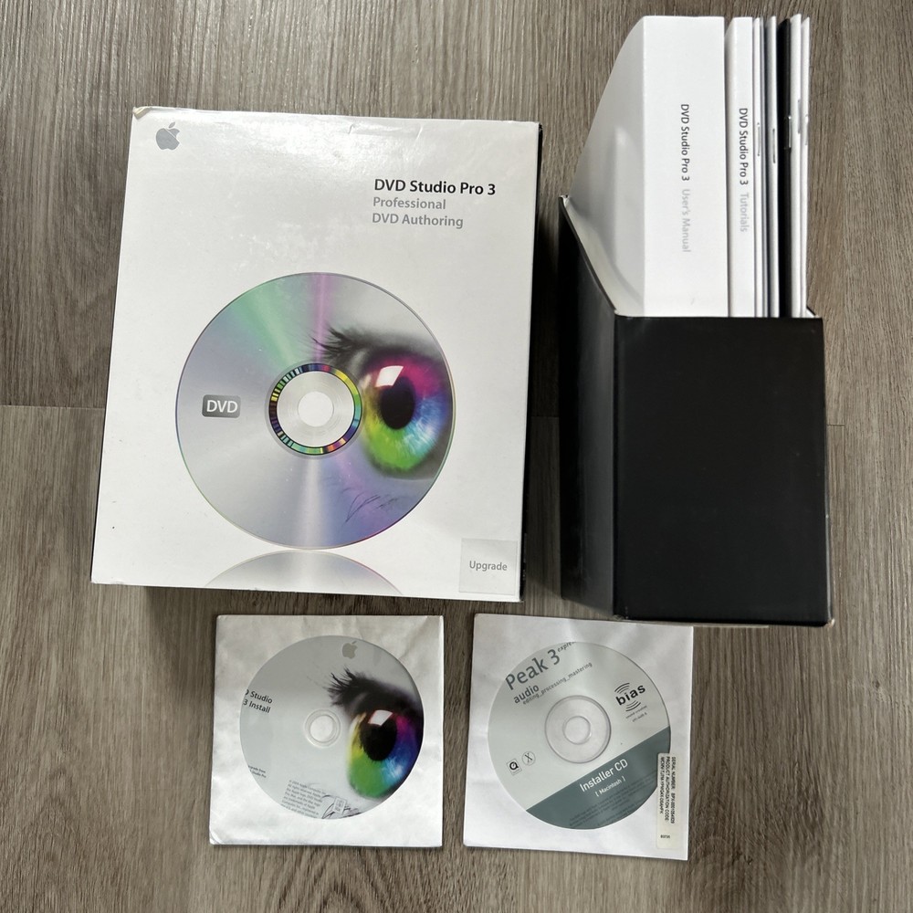 Apple DVD Studio Pro 3 Upgrade Professional DVD Authoring Software Complete