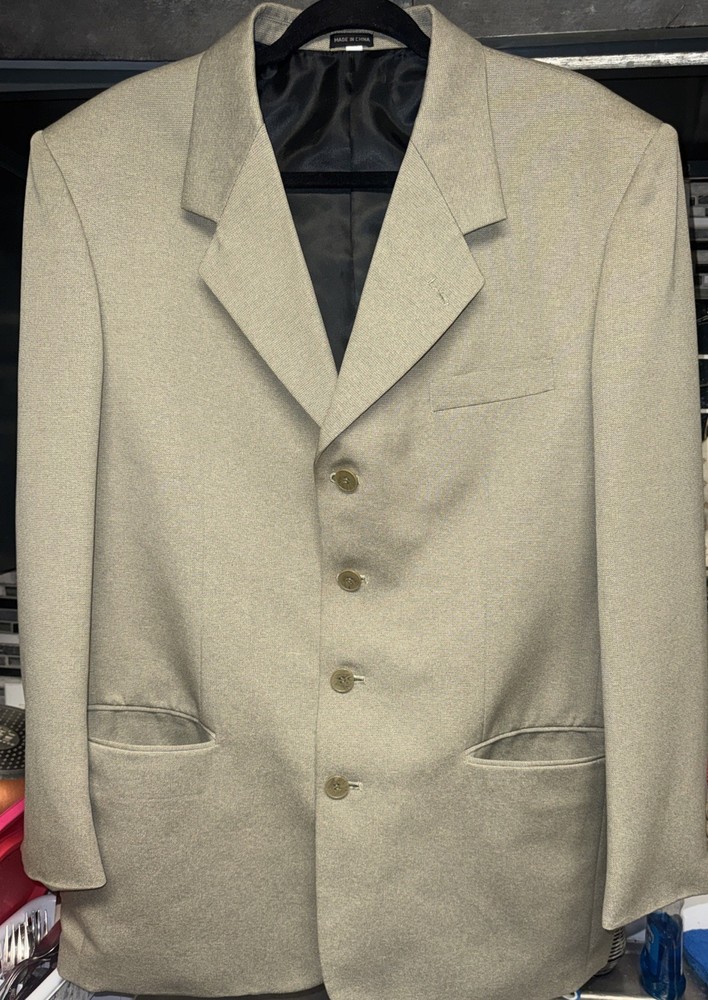 Luccessa Sports Coat 44 Tan Heather Polyester