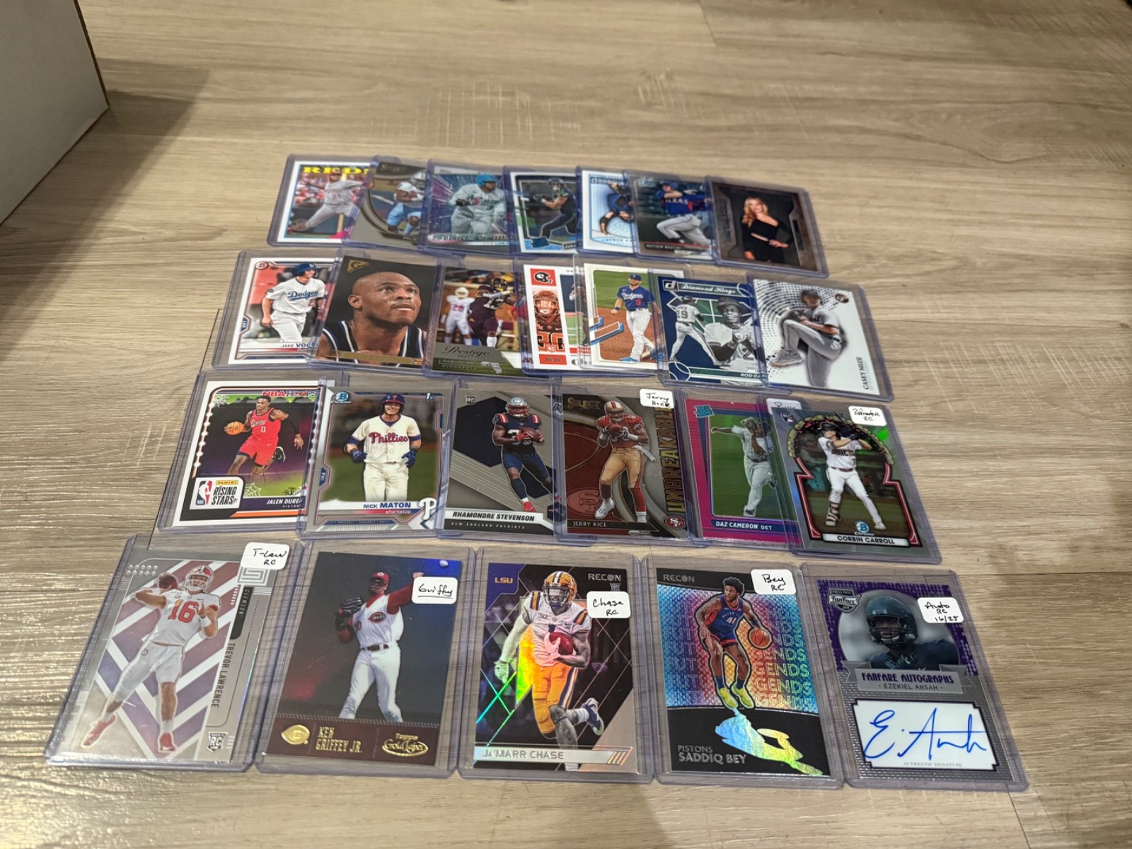 Loaded 2 Row Sports Collection Auto HOF Prizm Patch Refractor RC LOT