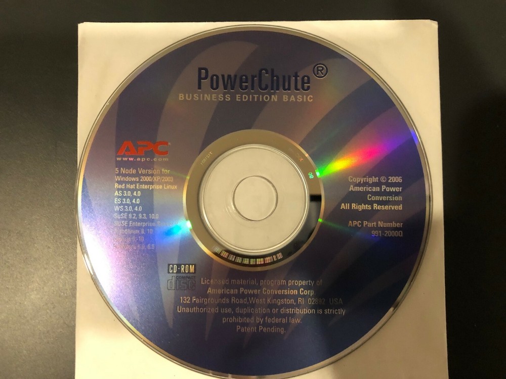 APC PowerChute Business Edition Basic CD-ROM