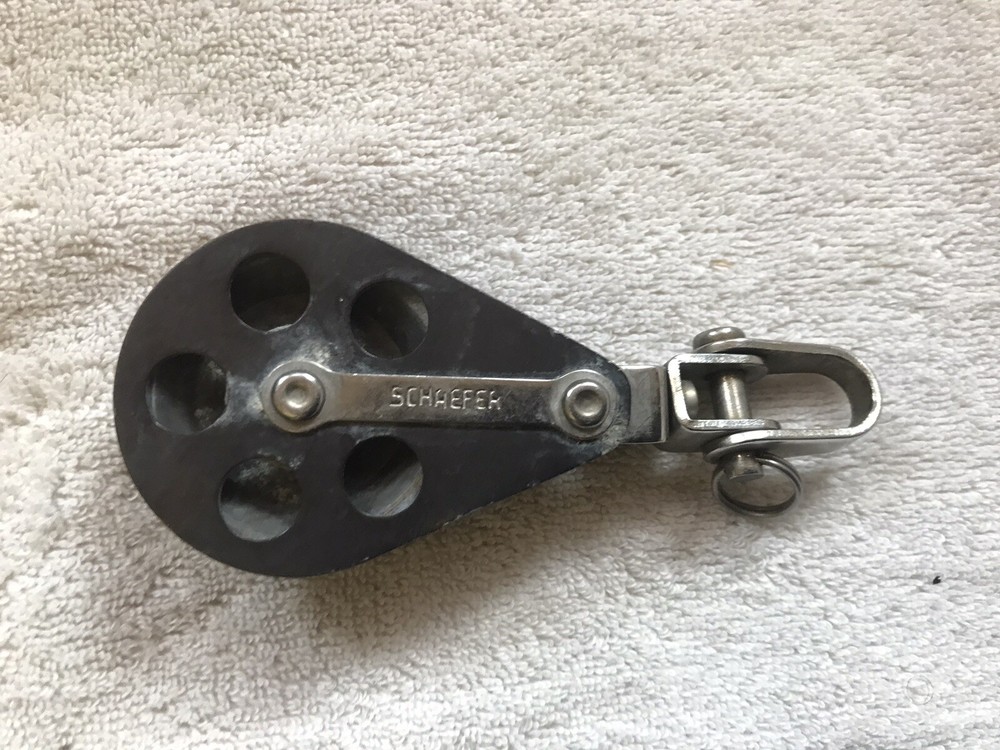 SCHAEFER SINGLE BLOCK  Aluminum Sheave Sailing Rigging (8)