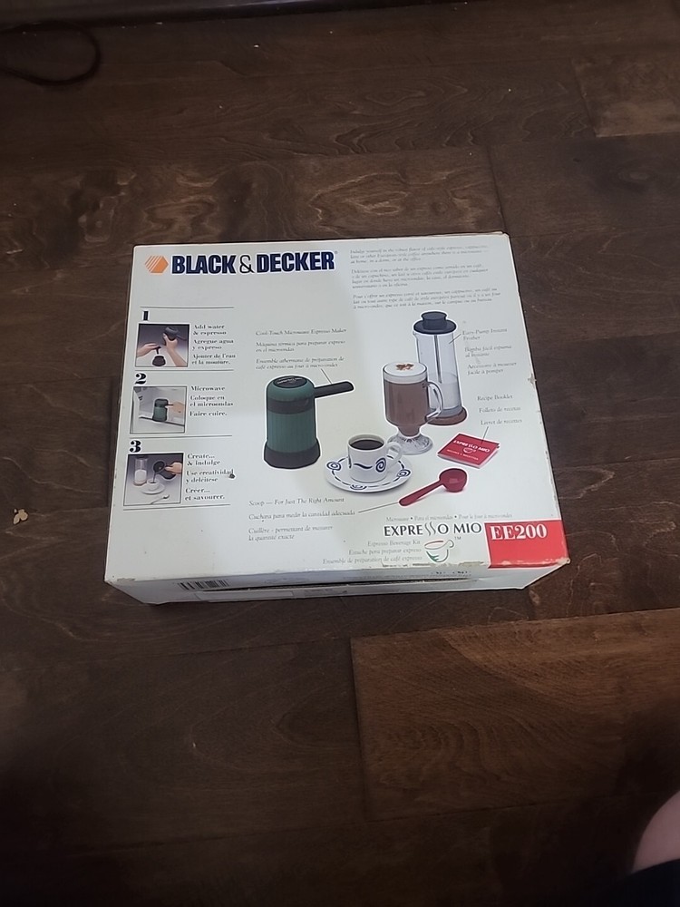 Black & Decker Cool Touch Microwave Espresso Beverage Kit System