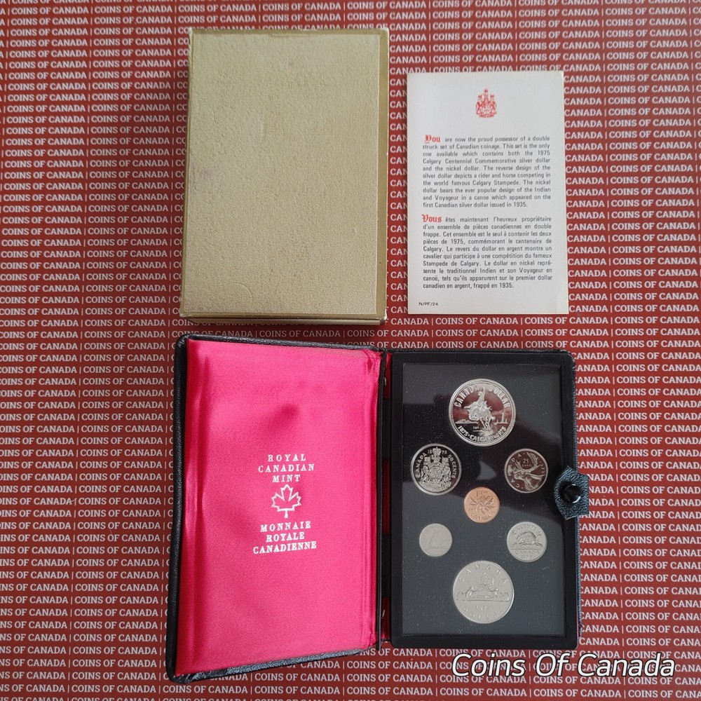 1975 Canada Specimen Set - with Calgary Silver Dollar - Proof Set #coinsofcanada