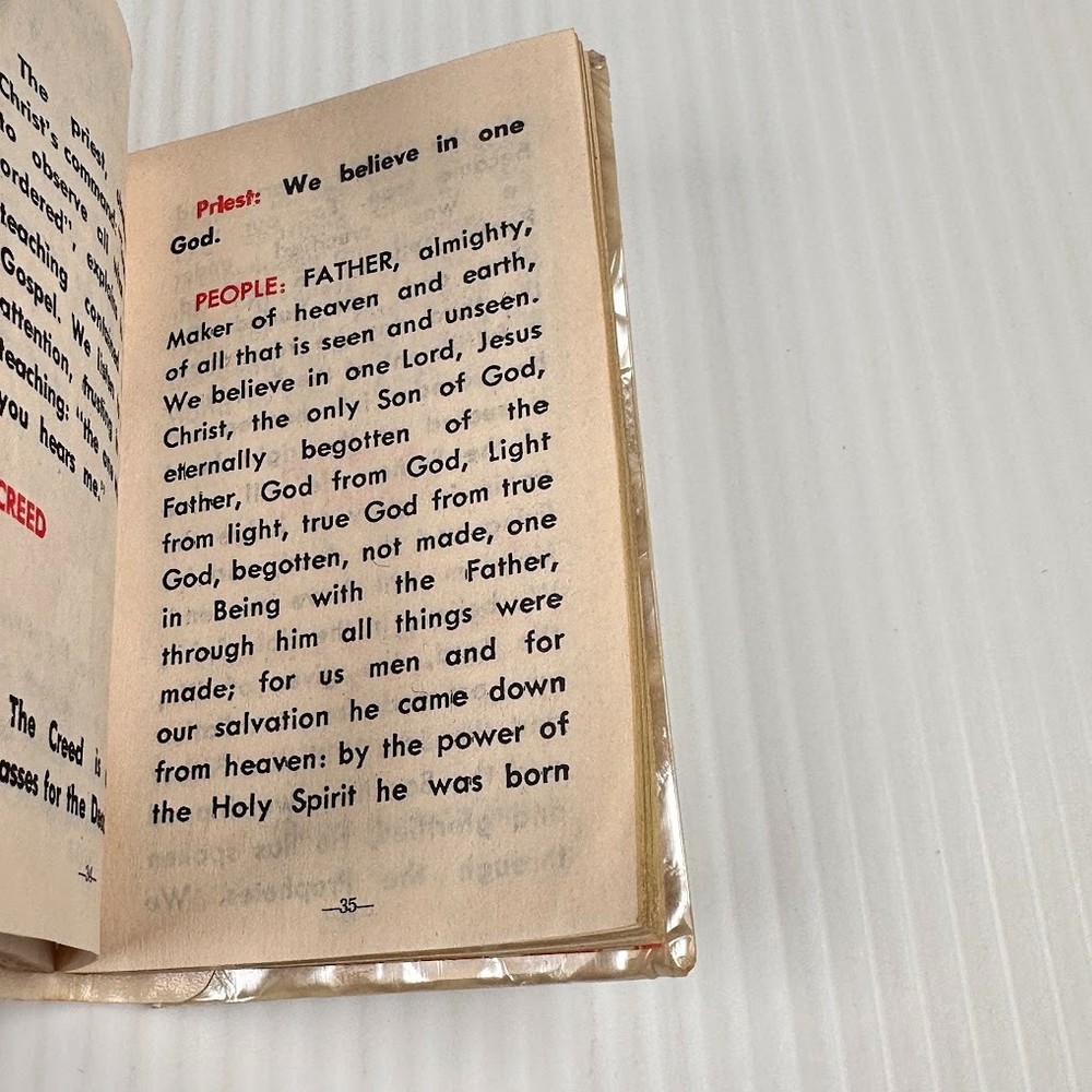 Vintage First Communion Prayer Book and Rosary