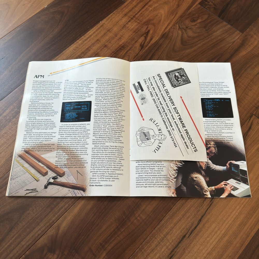 Apple Spring 1981 Catalog Computer Software Technology Magazine Vintage Print