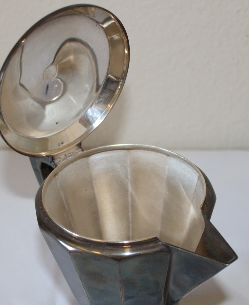 Antique Art Deco Silverplate Coffee Pot Art Krupp Berndorf Vintage 70cl