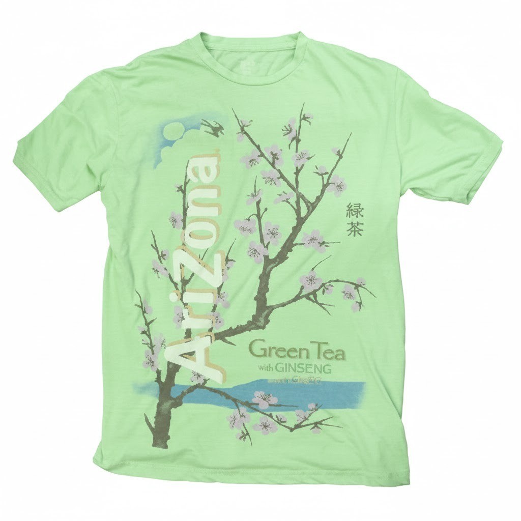 Arizona Green Tea Ginseng Blossom Sweater T-Shirt S-5XL