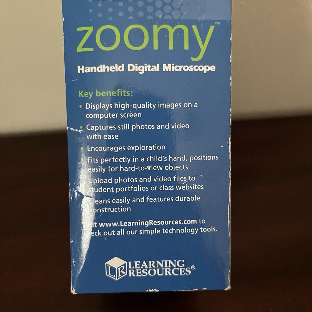 Zoomy By Learning Resources Handheld Digital Microscope - NIB - Never Opened