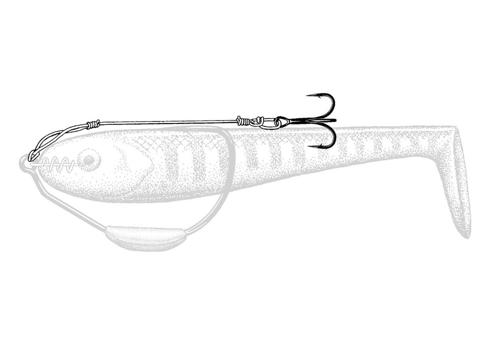 Owner Beast Weighted Soft Bait Hook with Twistlock Centering-Pin Spring