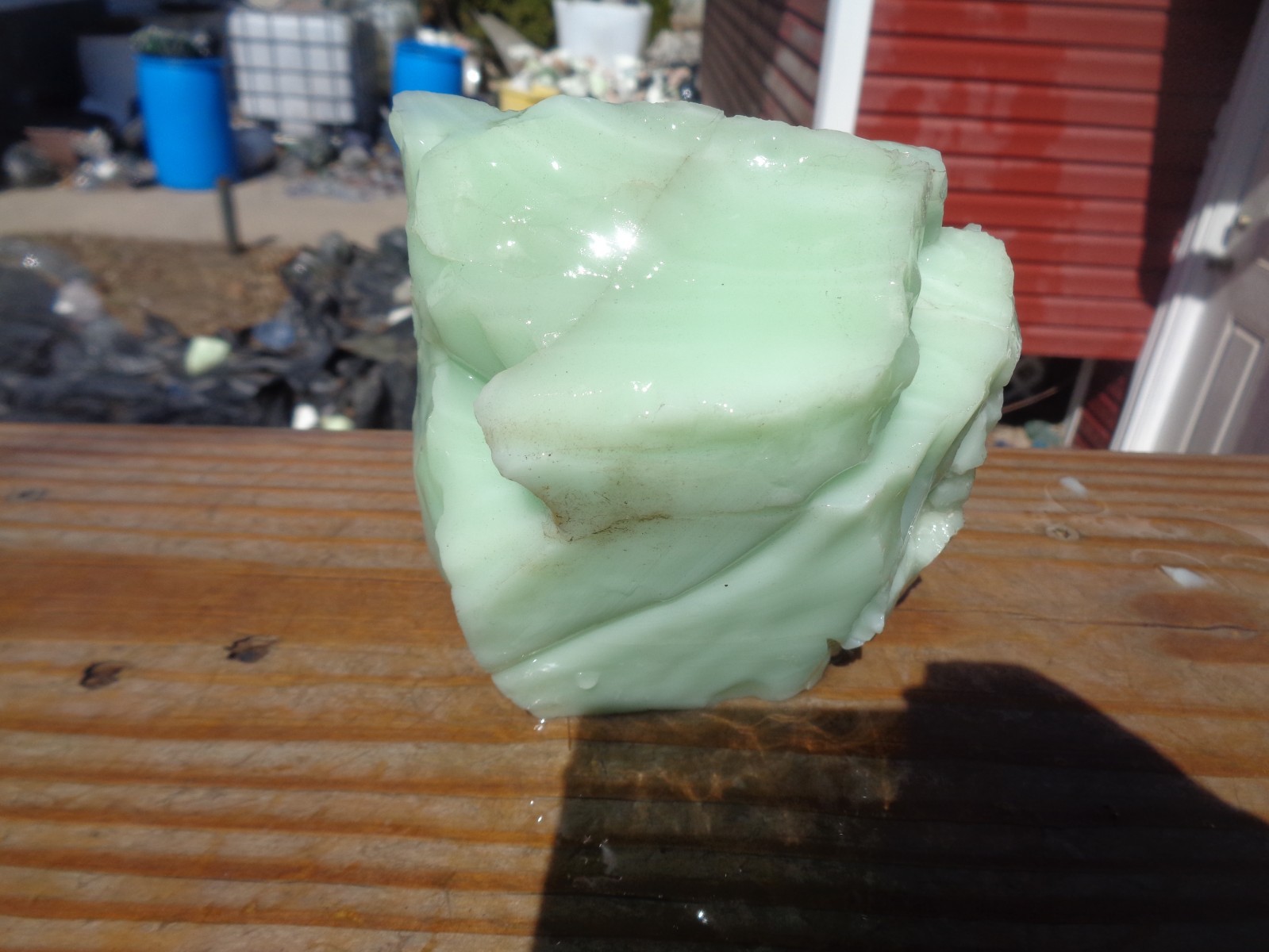 Glass Rock Slag Opaque Jadeite 3.2 lbs 47C Rocks Landscape Aquarium