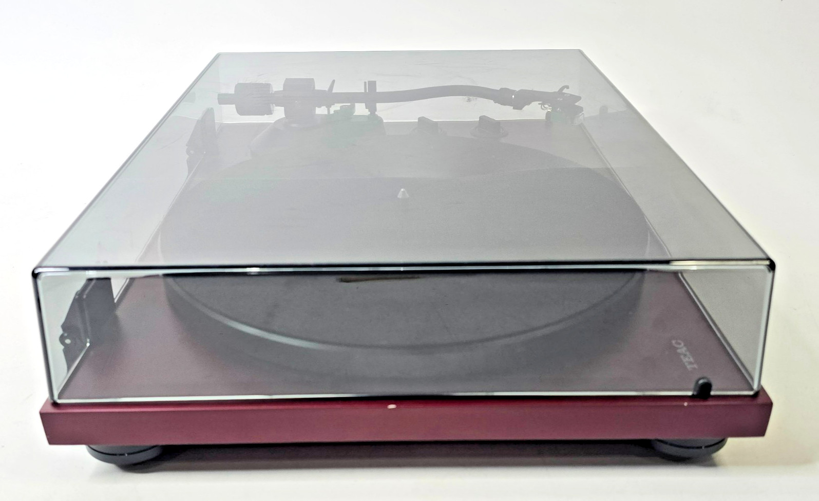 TEAC TN-400S Analog USB Turntable Record Player Cherry Red