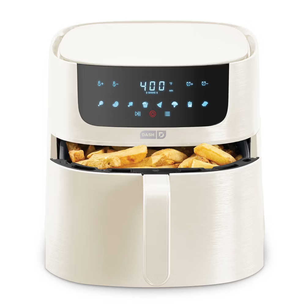 Dash 8qt Tasti Crisp Pro Max Air Fryer Cream
