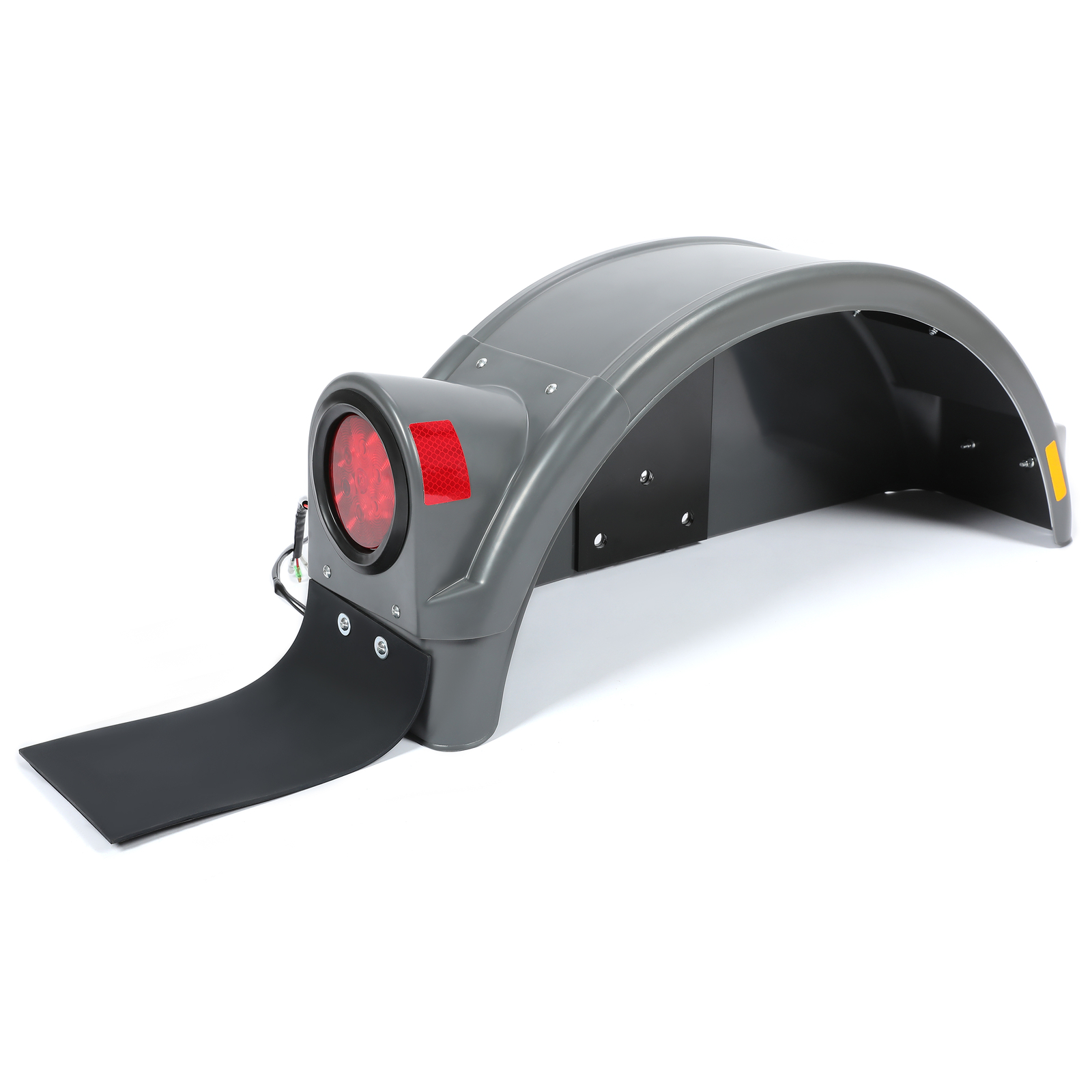 RH Fender Plastic Gray W/ Sealed Light For Demco Kar Kaddy Tow Dolly Trailer