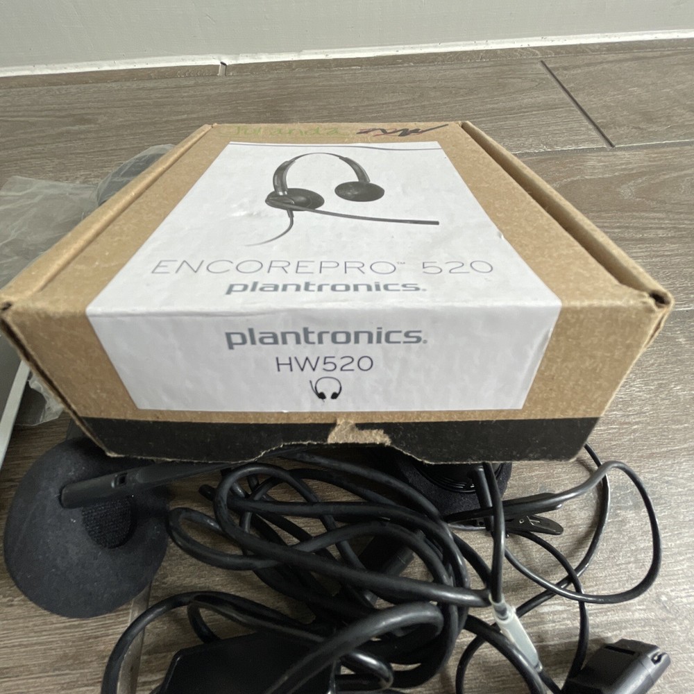 Plantronics Encore Pro HW520 Black Headset with Microphone Quick Disconnect