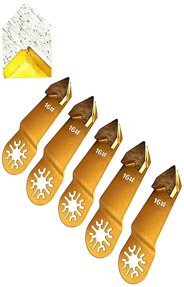 Oscillating Corner Diamond Grinding Tools 16#M -Premium- (5 pack)