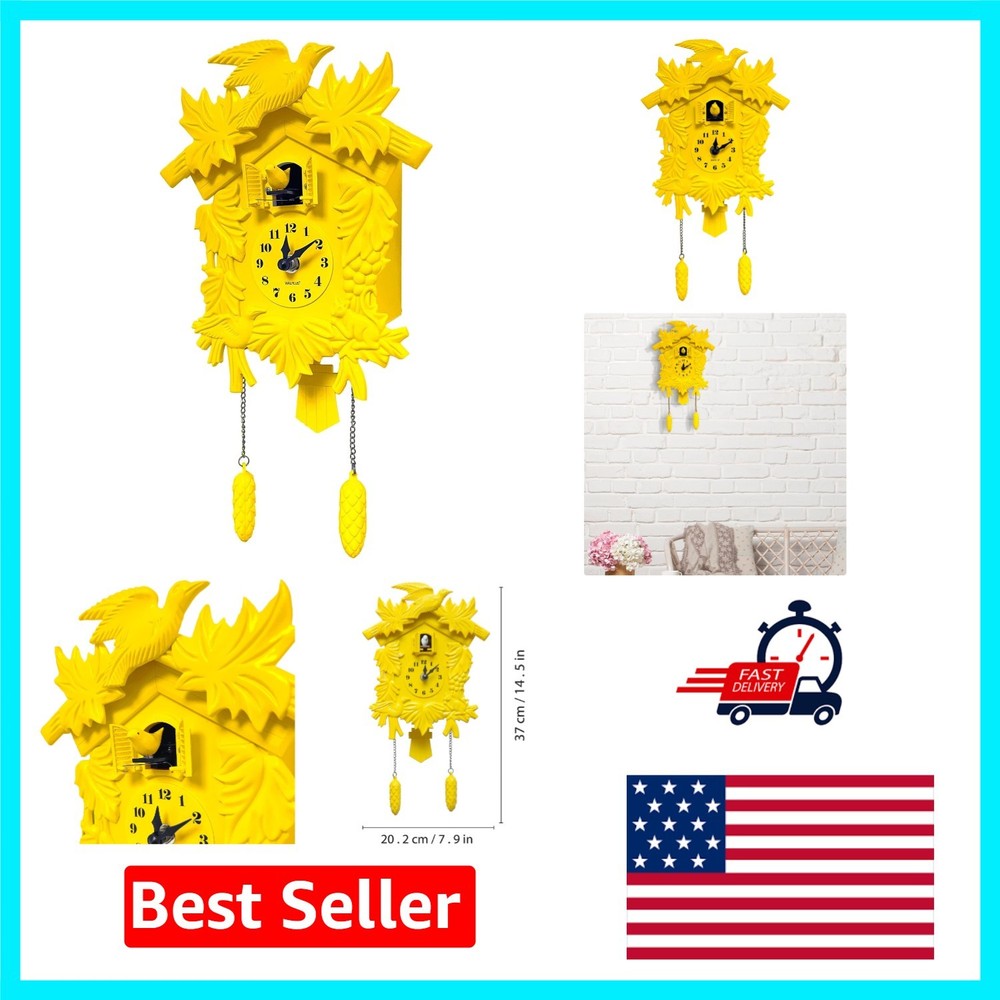 Stylish Cuckoo Clock with Mechanical Movement & Adjustable Volume - Indoor Decor