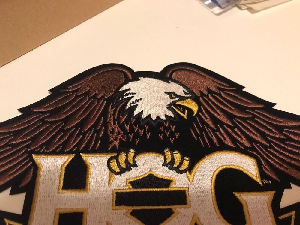 Large 10 3/4" Harley Davidson Owners Group Patch HOG Eagle Motorcycle Jacket
