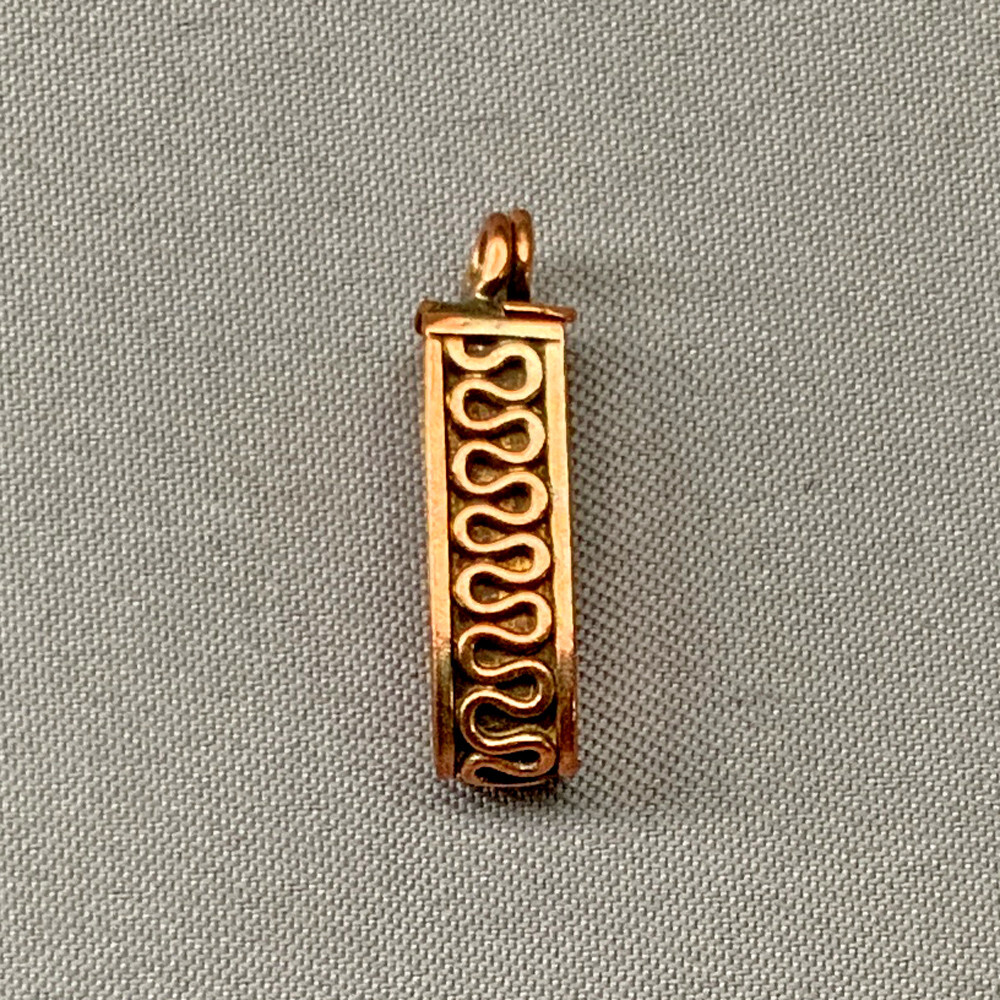 Small Ribbon Donut Bails 17x4mm Solid Copper Q6 Per Pkg