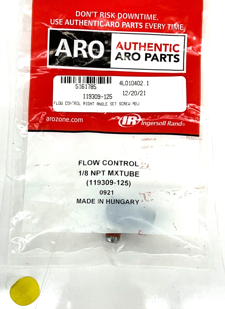 ARO 119309-125 FLOW CONTROL ELBOW 1/8" NPT