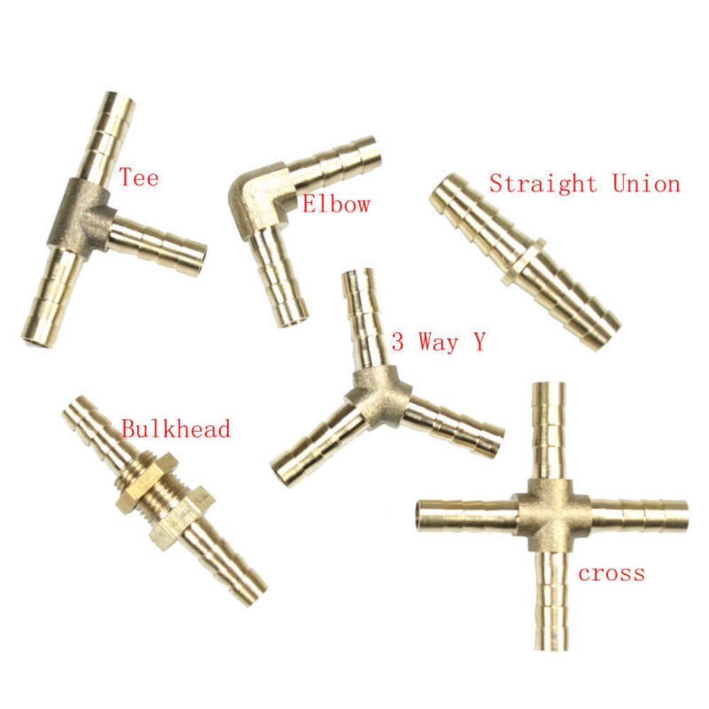 Hose Barb Mendor Union Splicer Connector Brass Pipe Fitting Gas Fuel