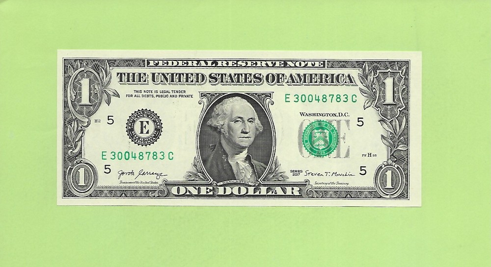 2017 ..UNCIRC $1  E 3004 8783 C  .... 2017  $1  E-C       NICE NOTE          FRN