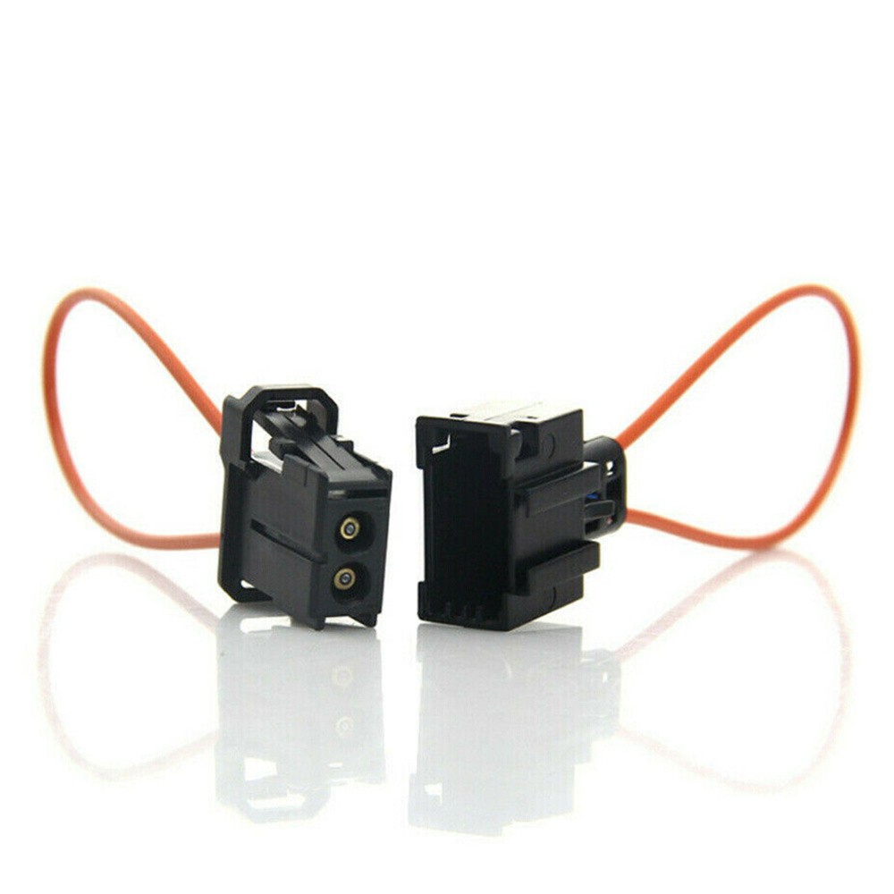 2 x Male+Female Plug Adapter Diagnostic Fiber Optic Bypass Loop For MOST System