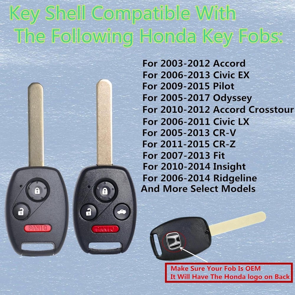Remote Key Shell Replacement