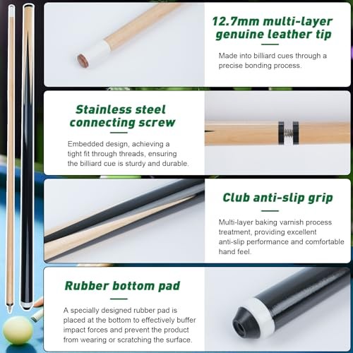 Pool Table - Pool Balls Billiard Set - Pool Table Accessories Set -Including