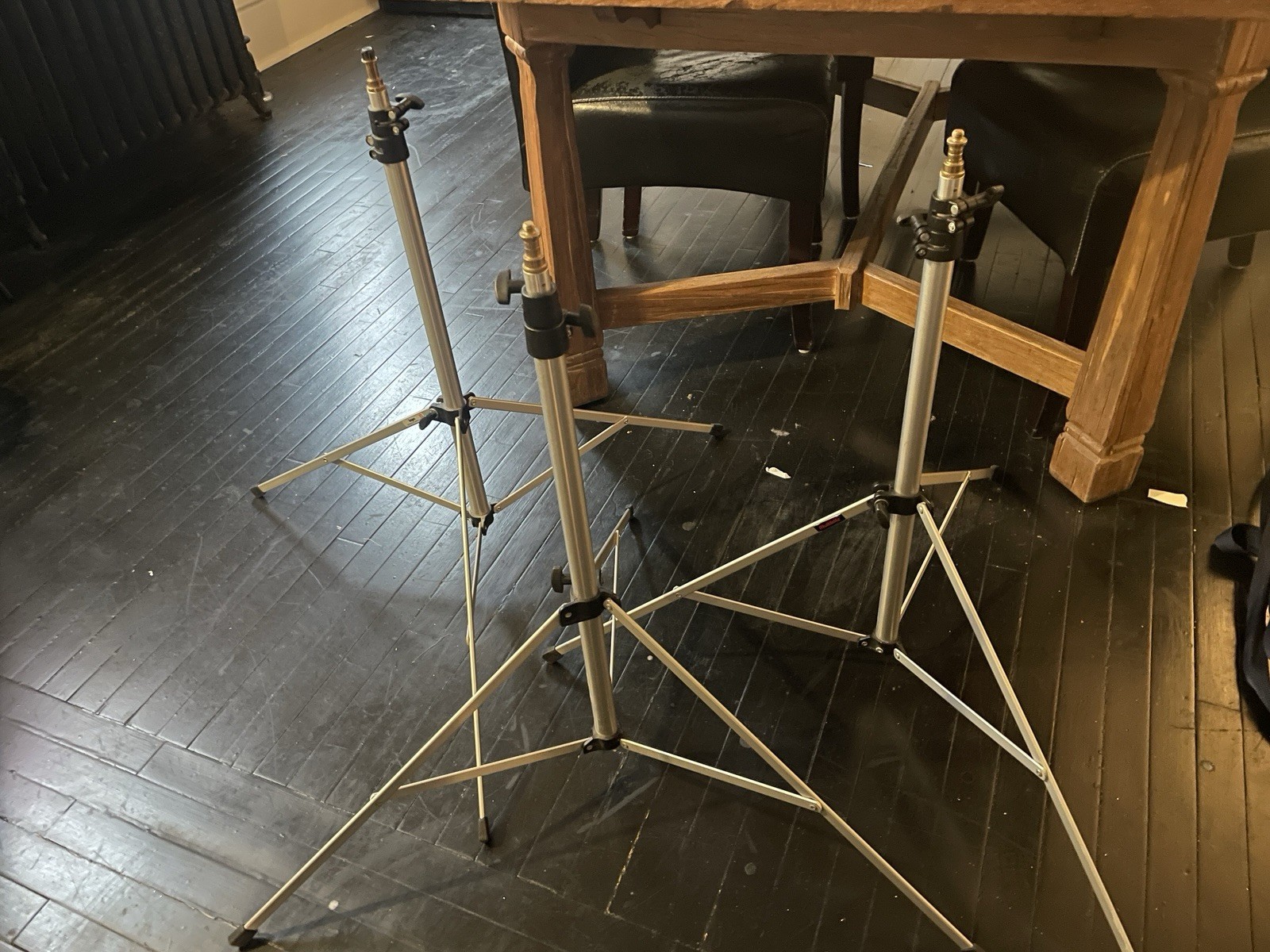 3 Stand Kit With Bag - BOGEN Photography Light Stand Art 3089 Made In Italy 79”