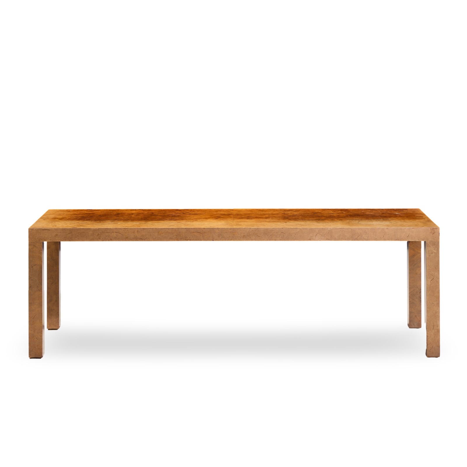 Milo Baughman for Directional Mid Century Burlwood Parsons Coffee Table