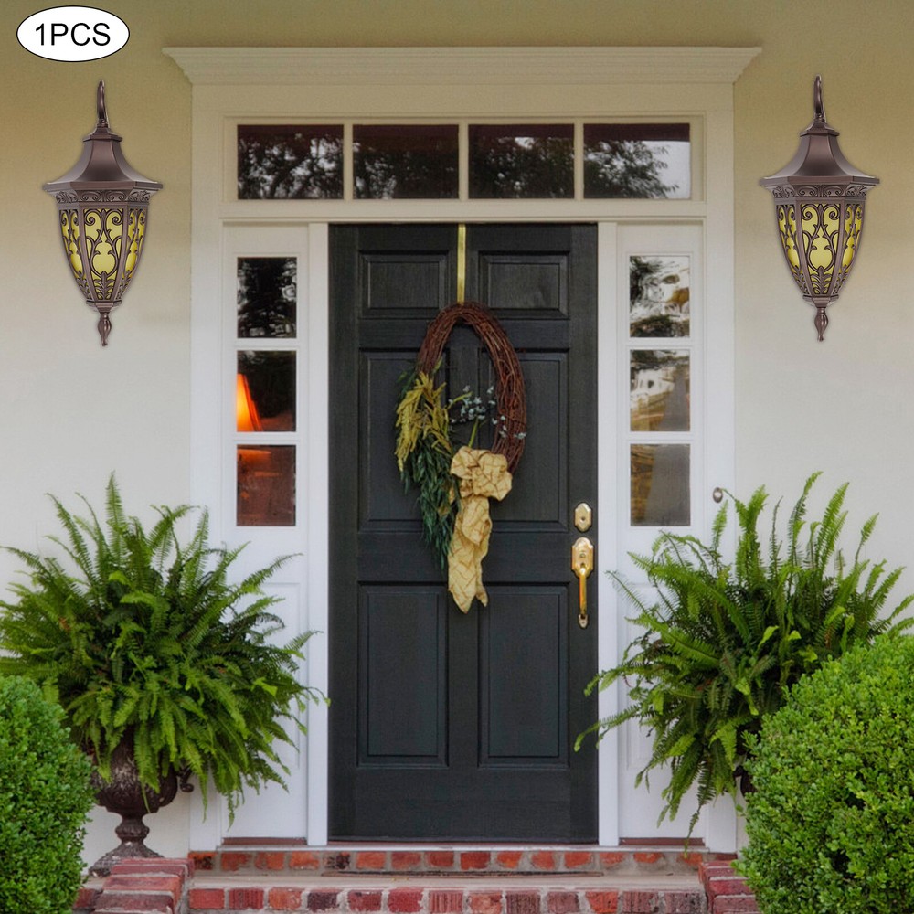 Ip55 Does Not Include Bulb Retro Outdoor Wall Lamp Shell Mold Wall Mount Bronze