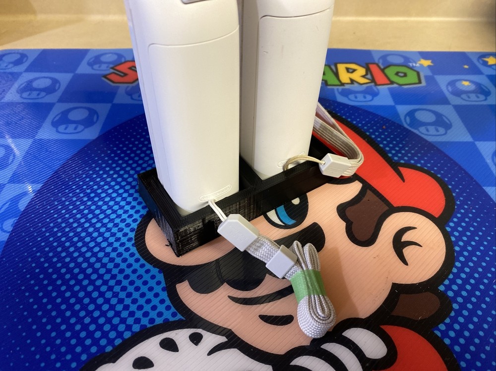 Wii Controller Stand, Holds 2 Wiimotes for Display or Storage! 3D Printed!