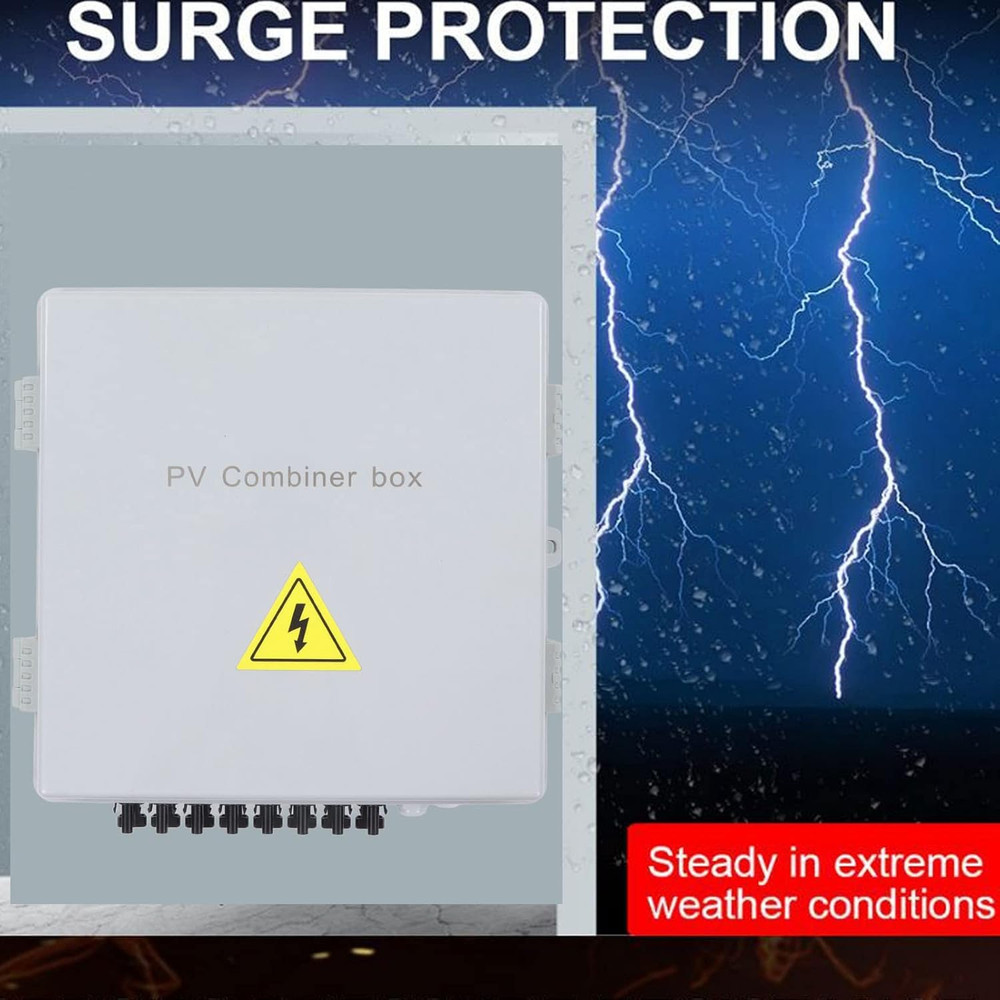 8 String Waterproof Solar Combiner Box with 80A Breaker for PV Systems