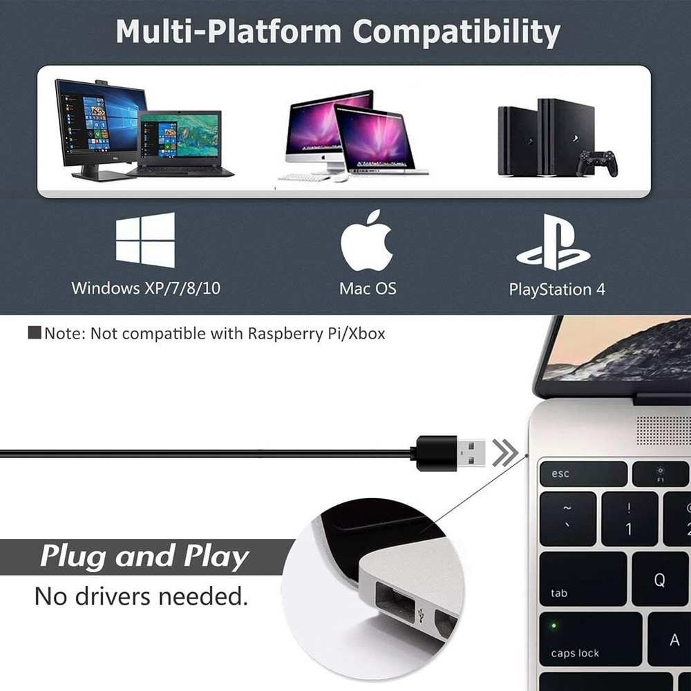 USB desktop microphone with mute button