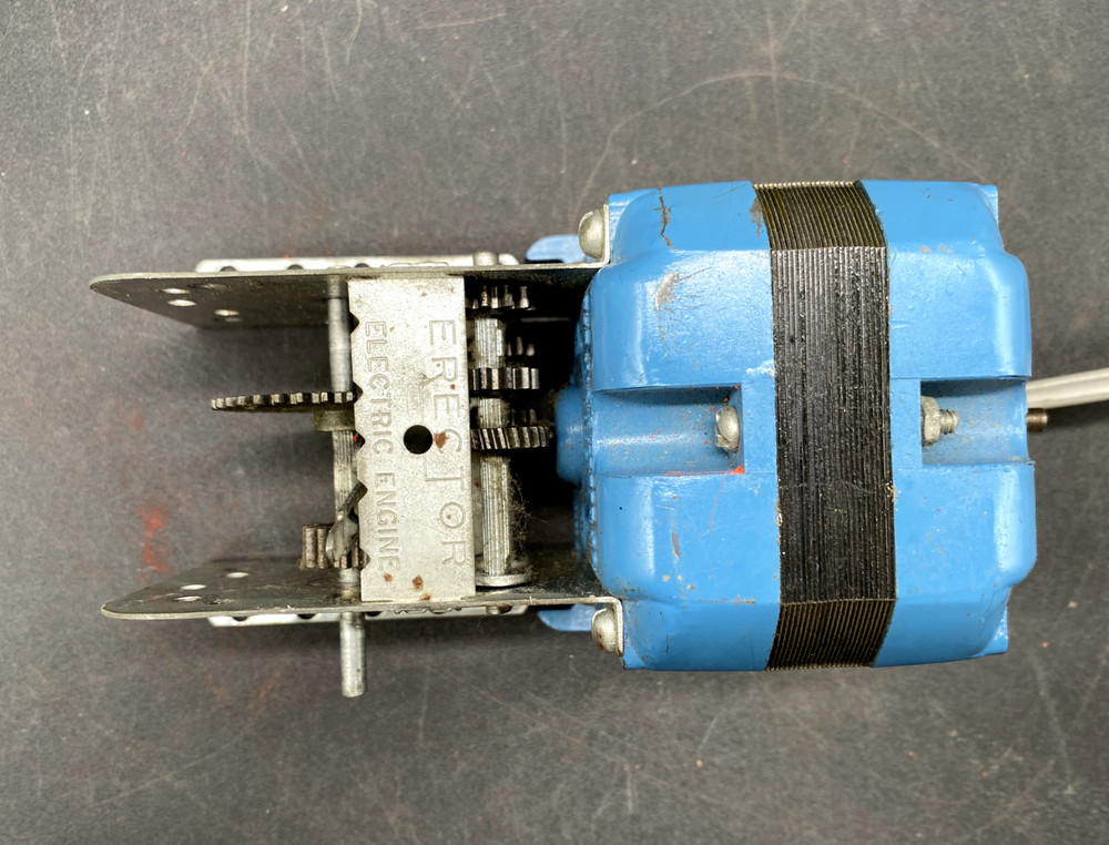 A.C. GILBERT ERECTOR PART 110-120 VOLT A-49 ELECTRIC ENGINE, WORKING!