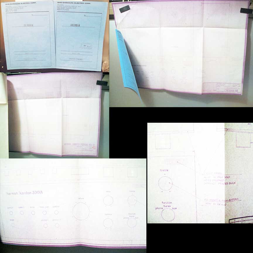 Harman Kardon Unproduced Amplifier Design Spec Blueprints