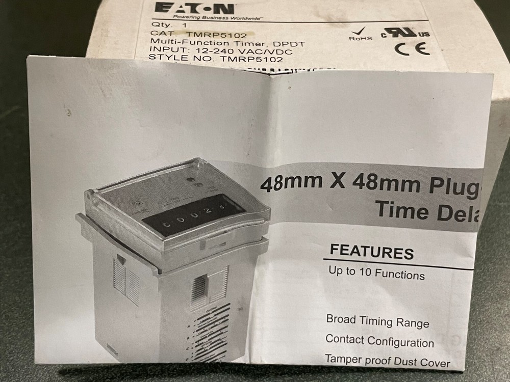 New Eaton TMRP5102 Multi Function Timer DPDT